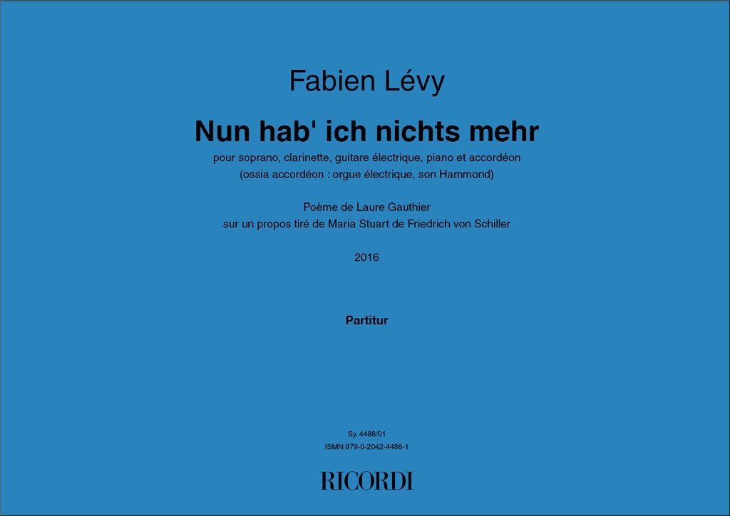 Nun hab' ich nichts mehr